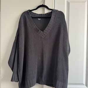 Aerie Charcoal Knit Sweater